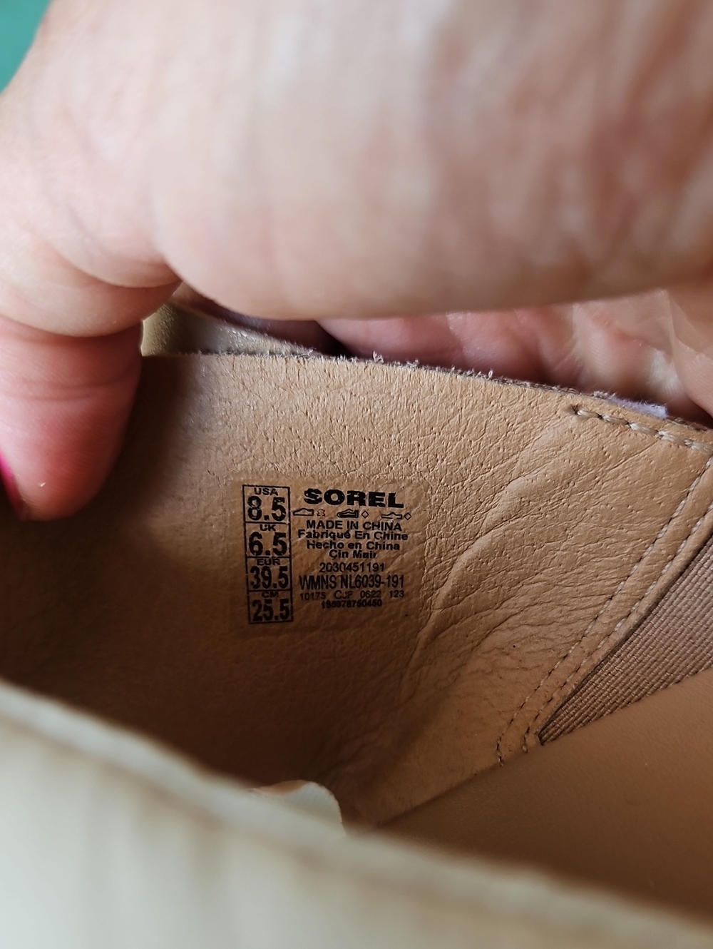 Sorel Women's Honey Beige Cameron Platform Crisscross Puff Platform Sandals - Picture 6 of 7